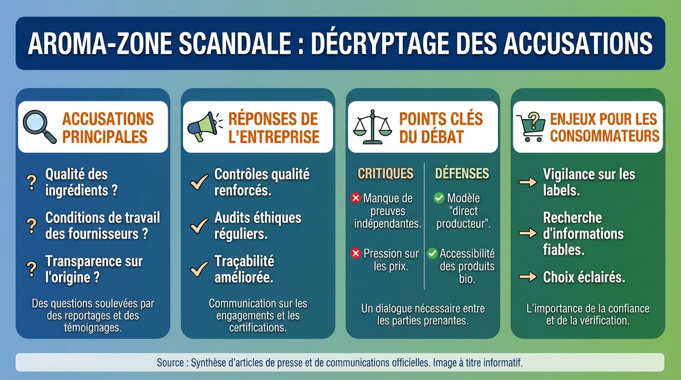 Aroma-zone scandale : décryptage des accusations 1 Les accusations principales