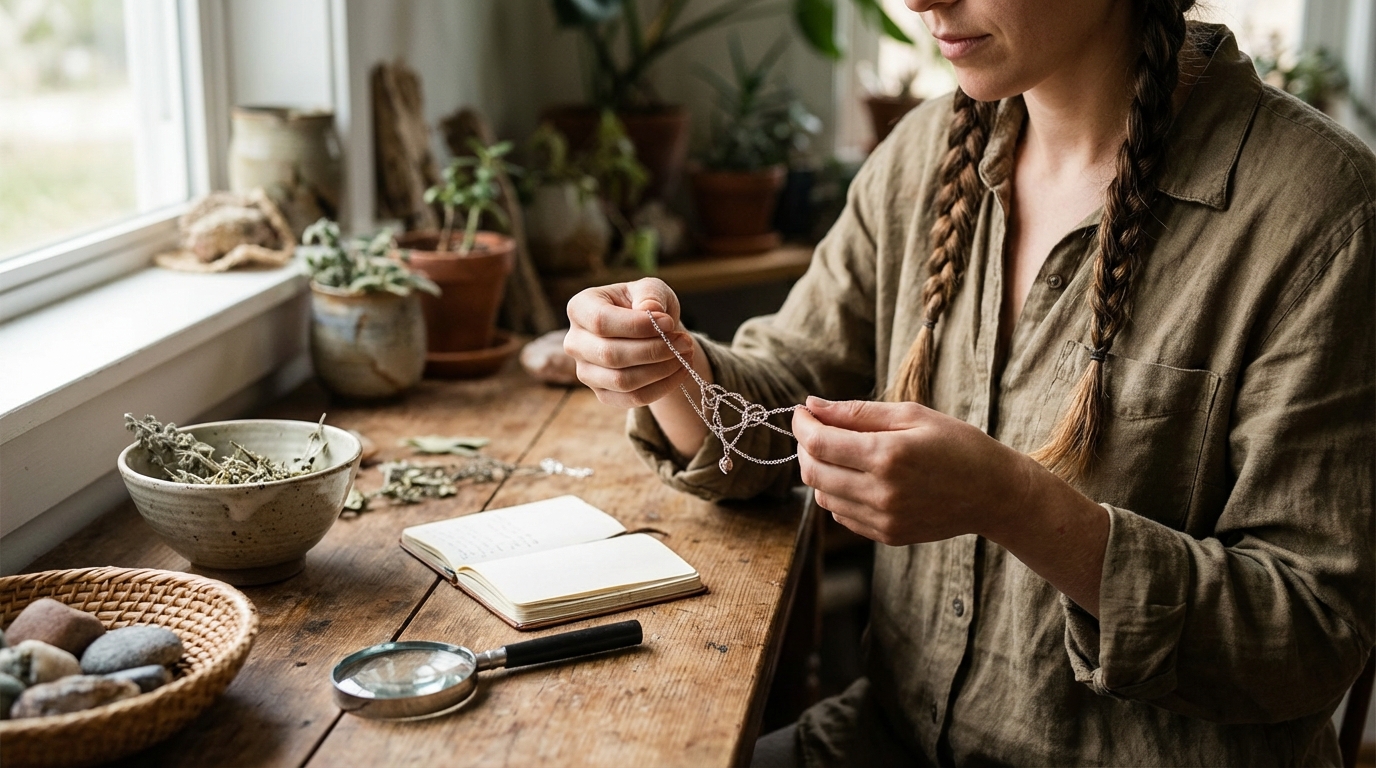 Collier qui s'emmêle : signification spirituelle et impacts