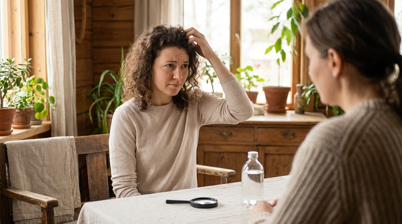 Pourquoi ma tête gratte mais je n'ai pas de poux ?