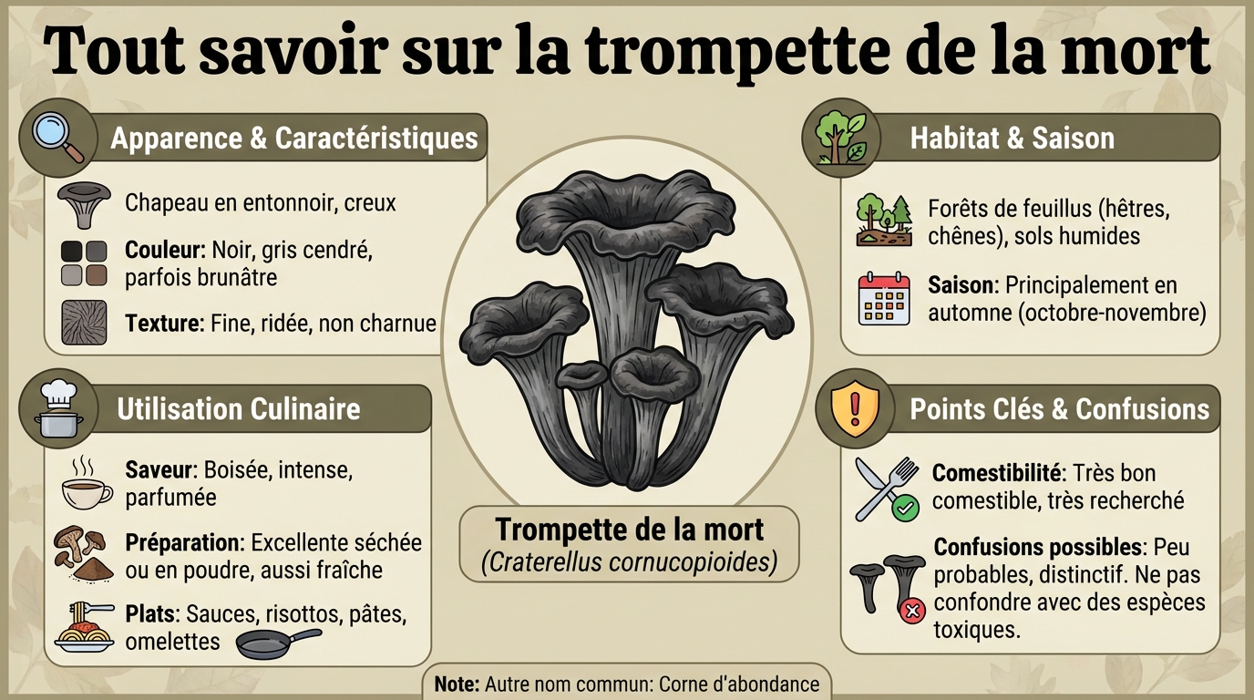 Recettes à base de trompette de la mort