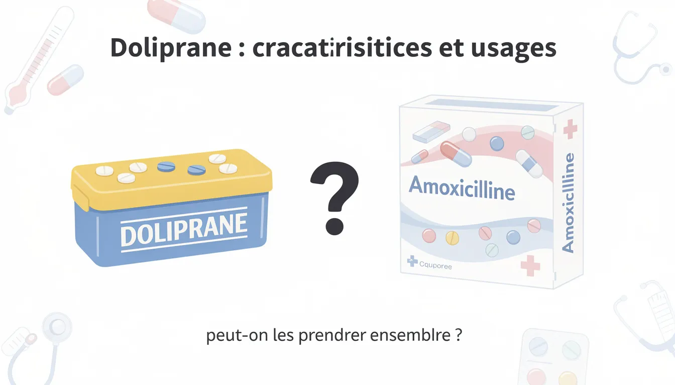 Amoxicilline et doliprane : peut-on les prendre ensemble ? 1 Doliprane : caractéristiques et usages