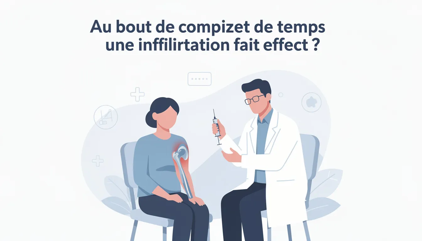 Au bout de combien de temps une infiltration fait effet ?