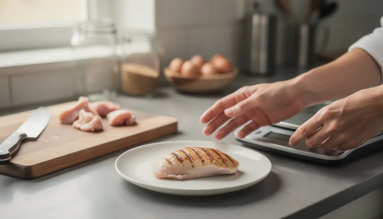 Combien de protéines dans 100 g de poulet ?