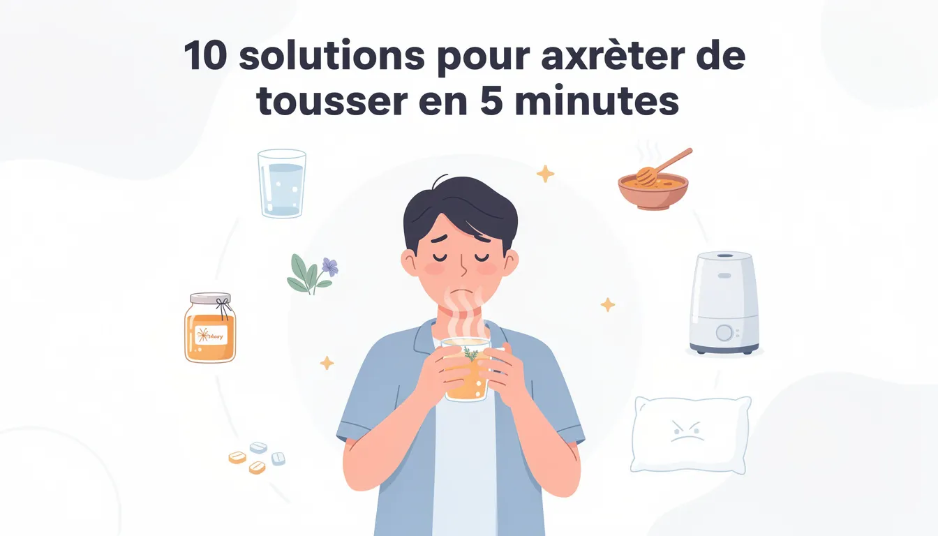 10 solutions pour arrêter de tousser en 5 minutes