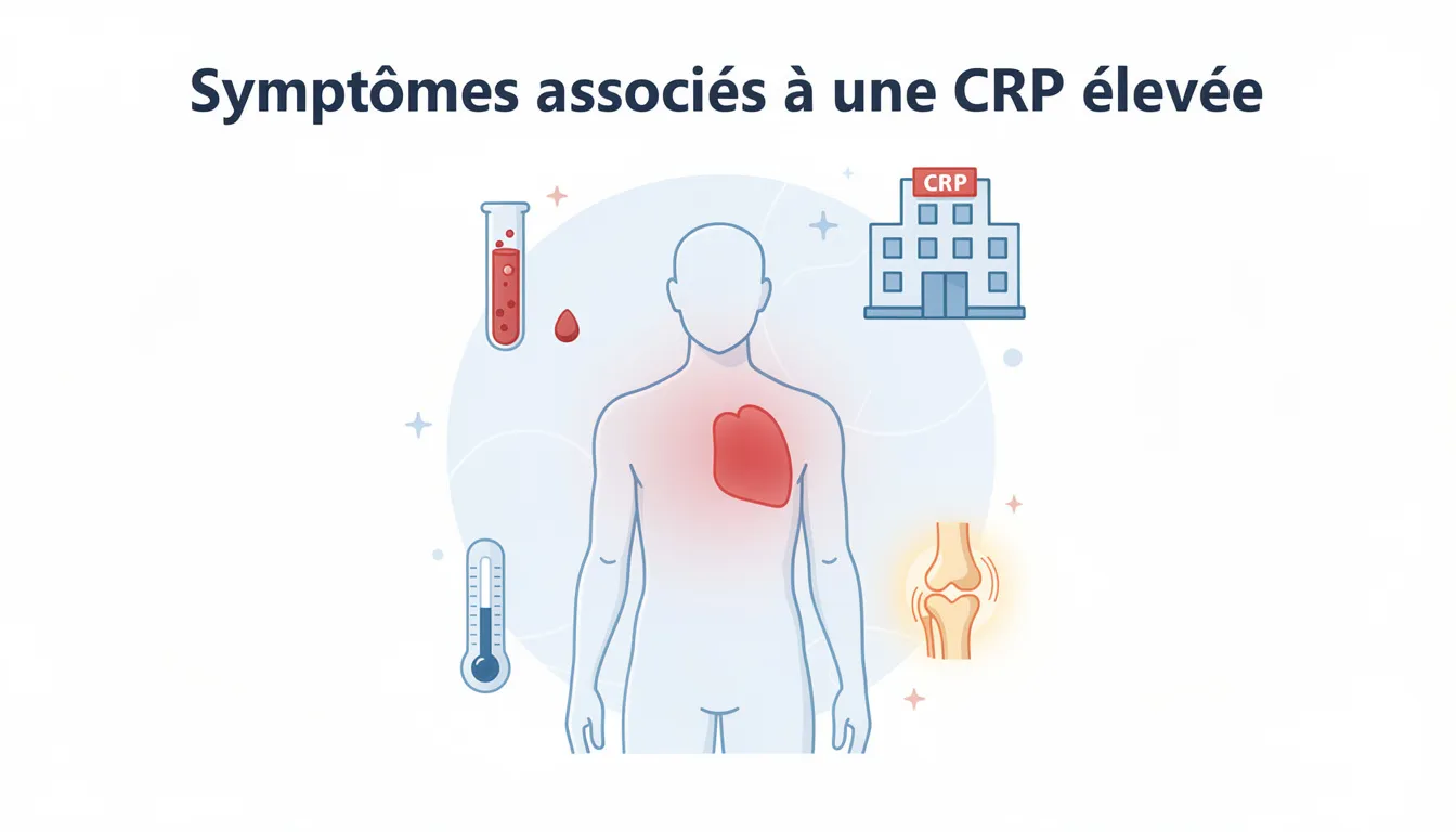 Symptômes associés à une CRP élevée