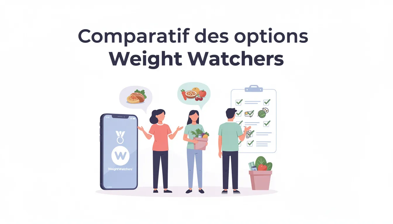 Comparatif des options Weight Watchers
