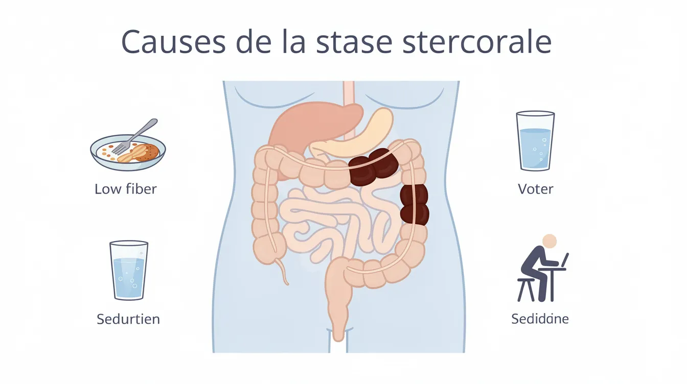 Causes de la stase stercorale